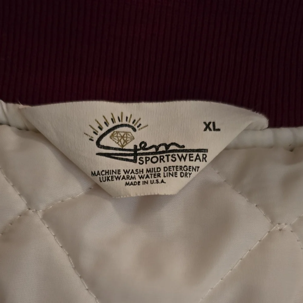 Vintage Alabama Varsity Bomber Jacket in Crimson - Picture 4 of 7